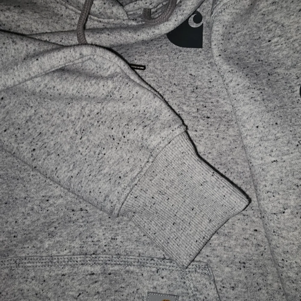 Carhartt Gray Hoodie with Logo Womens Size Small - Picture 6 of 9